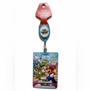 NWT Super Nintendo World Retractable ID Badge Holder